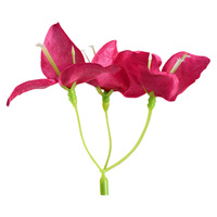 Karangan Bunga Bougainvillea Sutra Buatan DIY Dekorasi Dinding Bunga Palsu Aksesoris Jepit Rambut Dekorasi Kotak Hadiah