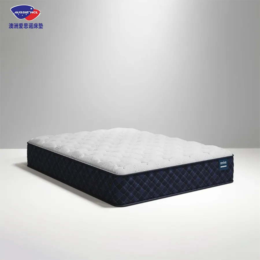 Premium Euro-matelas de lit en mousse, grande taille, à poches, pour hôtel, printemps, housse