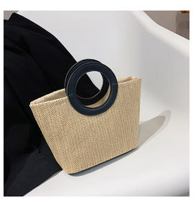 <span class=keywords><strong>Sac</strong></span> à main <span class=keywords><strong>de</strong></span> <span class=keywords><strong>plage</strong></span> Vintage écologique, fourre-tout en paille tissée, <span class=keywords><strong>sac</strong></span> <span class=keywords><strong>de</strong></span> panier à pochettes, produits <span class=keywords><strong>tendance</strong></span> <span class=keywords><strong>2022</strong></span> - Product Image 2