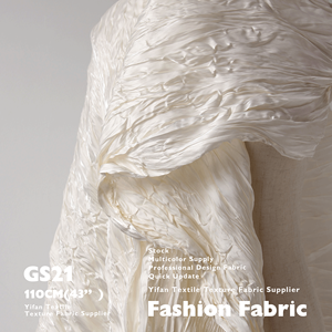 Telas <span class=keywords><strong>de</strong></span> moda que fluyen líquido brillo Natural arrugas desordenadas telas plisadas para ropa camisa <span class=keywords><strong>de</strong></span> vestir - Product Image 4