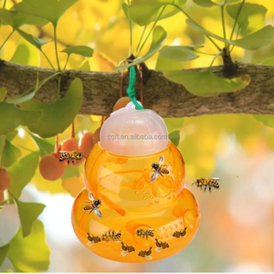 Trampa para Abejas y Moscas de la Fruta en Forma de Calabaza, Reutilizable, de Material PP, Mata Avispas, para Apicultura, Nueva - Product Image 5
