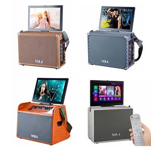 Karaoke altavoz de madera al aire libre video de música altavoces con pantalla táctil LCD/<span class=keywords><strong>Youtube</strong></span> juega directamente/Wifi altavoz del teléfono móvil - Product Image 6
