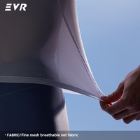 Maillot de cyclisme EVR à manches longues, épais, respirant et à séchage rapide pour homme – Couche de base pour vélo de route, haut de sport d'été