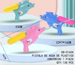 Pistola de Agua Delfín Grande de 33 cm, Juguete de Plástico para Diversión al Aire Libre en Verano, Color Aleatorio - Product Image 3