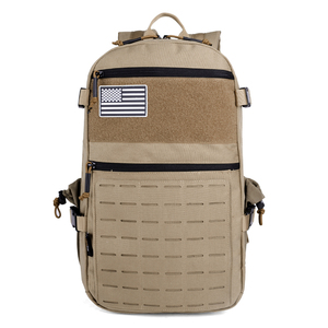 กระเป๋าเป้สะพายหลัง LUPU Tactical ขนาด 36-56 ลิตร ทำจากไนลอน ระบบ MOLLE ปิดด้วยซิป เหมาะสำหรับทุกเพศ สีฟ้า พร้อมแผ่นแปะธงชาติสหรัฐอเมริกา - Product Image 4