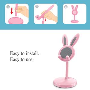 Nuevo 2025 lindo conejo de dibujos animados soporte plegable para Teléfono Celular soporte para teléfono móvil de escritorio - Product Image 6