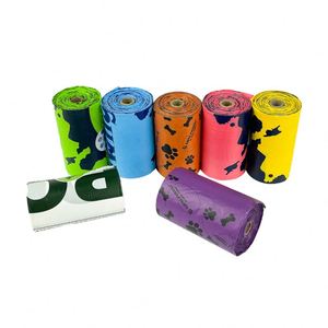 Custom Eco-Friendly <b>Compostable</b> Biodegradable Pet Waste Clean up Bag Plastic Dog Poop Pooper Pooch Potty Pouch - Product Image 1
