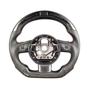 Ajuste para <span class=keywords><strong>Audi</strong></span> A3 A8 A4 A5 A1 A6 A7 Q5 <span class=keywords><strong>Q7</strong></span> RS3 RS4 RS5 S3 S4 S5 RS6 RS7 Q3 Q5 <span class=keywords><strong>Q7</strong></span> C6 B8.5 2012-2017 volante de fibra de carbono LED - Product Image 3