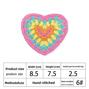 Wholesale Water-soluble Embroidered Patches, 3D Ocean Starfish Shell Design Iron on Applique for Garment Hats Accessories - Product Image 6