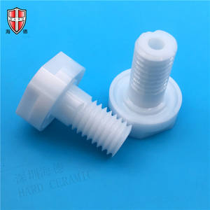 Tornillos de cerámica Zirconia Hex Socket Resistente al desgaste Tuerca de cerámica Tornillo de aislamiento Estructura de ubicación de cerámica - Product Image 4