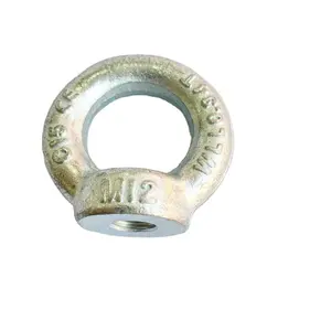 MALAXY Écrous en forme d'anneau en acier inoxydable ordinaire en acier au carbone Écrou à œil de levage pour les industries de l'automobile et de la construction