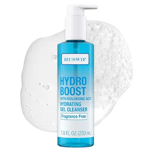 Gently Hydrating Face Wash Deep Cleaning Hydro Boost Soothing Milk Facial Wash Cleanser Gel with Hyaluronic Acid