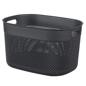 บาสเก็ตโมดูลาร์ FILO L สีเทาเข้ม ทำจากพลาสติกรีไซเคิล 18 ลิตร 38x28x22 ซม. - Product Image 1