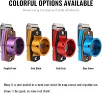 Porte-craie magnétique portable en alliage d'aluminium Rayspeed avec clip fixe pour accessoires de billard et de snooker