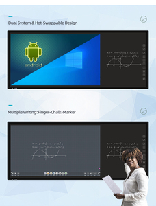 Tableau blanc interactif intelligent EIBOARD OEM ODM 75 pouces, écran tactile multipoint 4K LED, Android <span class=keywords><strong>OPS</strong></span>, pour l'éducation en classe - Product Image 3