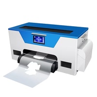 Imprimante DTF A3 30 cm de bureau pour transfert thermique sur film PET, tête XP600, circulation d'encre blanche pour impression textile sur T-shirt