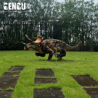 Robot dinosaure animatronique Triceratops |   Modèle de simulation réaliste grandeur nature pour exposition en parc ou musée