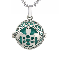 Collier diffuseur d'huiles essentielles en alliage suspendu pour aromathérapie unisexe