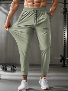 <span class=keywords><strong>Pantaloni</strong></span> Sportivi Leggeri in Pile per <span class=keywords><strong>Uomo</strong></span> con Tasche con Zip, <span class=keywords><strong>Pantaloni</strong></span> da Allenamento Ecosmart, Abbigliamento Maschile USA - Product Image 5
