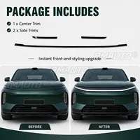 Pour BYD Tang 2026 : Bande de garniture de pare-chocs avant, style noir brillant, moulure inférieure, accessoires extérieurs