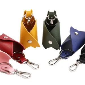 Business Men Key Storage Pouch Large Capacity Car Key Case Fashion Creative Bat Shape PU Leather Keychain
