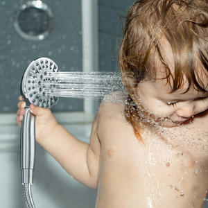 Cabezal de Ducha Multifuncional Redondo Cromado con Rociador de Lluvia, Juego de Ducha Portátil Ecológico - Product Image 2