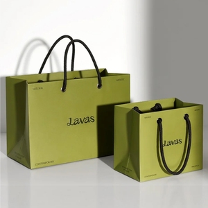 Bolsa de papel biodegradable de compras de lujo de nuevo diseño al por mayor de China con su propio logotipo - Product Image 2