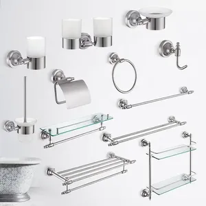 SAIMEITE Moderna in acciaio inox set di accessori semplicemente accessori per il bagno
