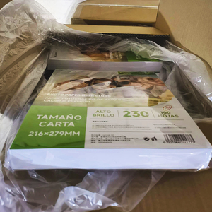 Papel fotografico Alto Y brillante thư Kích thước 8.5 "* 11" 100 hojas 230gr 216*279mm giấy bóng - Product Image 2