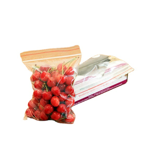 Mini bolsas con cierre de cremallera tipo sándwich de PE con logotipo personalizado con relieve para embalaje de ropa y uso en supermercados o exposiciones - Product Image 1