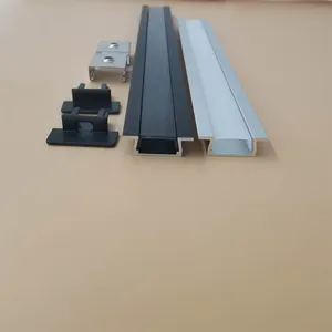 Lights Aluminum Profile For Led Strip Wholesale Cabinet Lights Fixture U Shape Black White Color Aluminum LED Profile For LED Strip Light