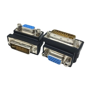 อะแดปเตอร์แปลงแผ่นนิกเกิลมุมขวา90พิน VGA 15-pin เป็น DVI 24 + 5 - Product Image 1