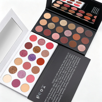 Palette de fards à paupières aux tons chauds de terre, haute pigmentation, OEM ODM, logo personnalisé, palette de fards à paupières vegan, sans cruauté, maquillage