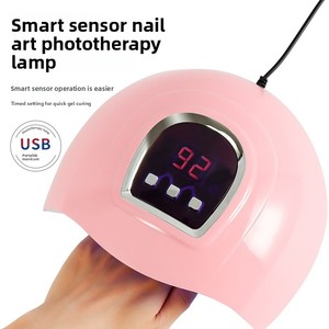 Lampe à ongles USB 54W avec 18 perles LED et fonction de minuterie ; Lampe UV/LED pour le séchage du vernis gel - Product Image 1