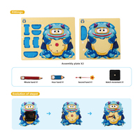 Kit Jam DIY STEM Mainan Edukasi Pembelajaran Waktu Set Perakitan Bangunan untuk Anak-anak