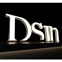 Letrero Comercial Hongsen con Letras de Canal Acrílicas 3D Iluminadas por LED, Exhibición de Logotipo Profesional para Oficina o Tienda, Personalizado