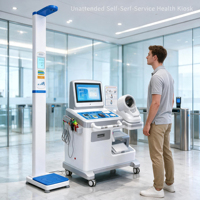 Analyseur de composition corporelle multi-fréquence à 8 électrodes, kiosque de contrôle de santé, kiosque médical, dépistage de santé, guichet automatique de santé tout-en-un