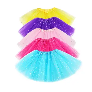 Adult Women's Tutu <strong>Skirt</strong> - 3-Layer Tulle Star &amp; <strong>Sequin</strong> Princess Puffy Party <strong>Skirt</strong> for Stage Performance Costume - Product Image 1