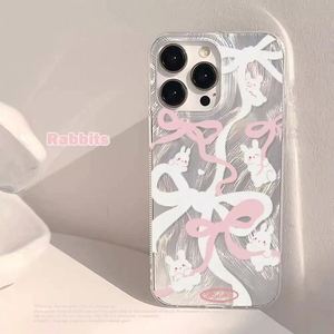 เคสโทรศัพท์แบบผูกโบว์สีเงินเลเซอร์สุดหรูสำหรับ Samsung Galaxy S24 S23ขนาด5กรัมเคสเนื้อแข็งลายขนนก S21 FE - Product Image 6