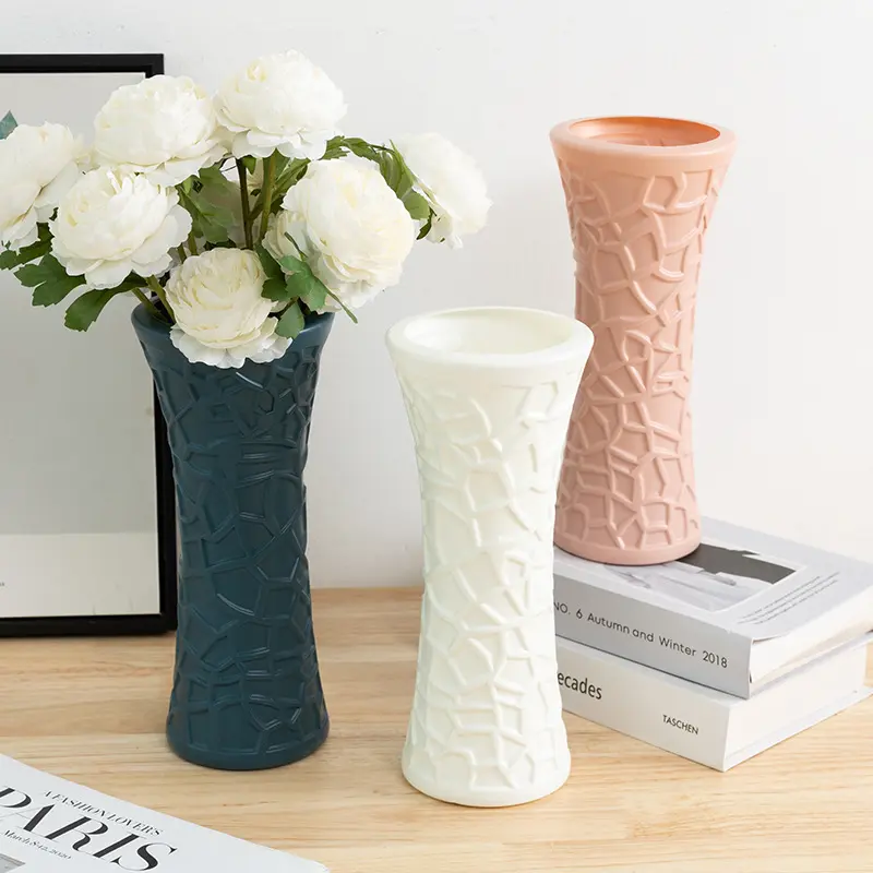 Jarrón de cerámica Vintage para decoración del hogar, jarrón de cerámica rústica Estilo nórdico bohemio, vintage, blanco, pequeño y minimalista