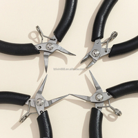 Ensemble de mini-pinces à bijoux avec poignée antidérapante, pinces coupantes pour la fabrication de bijoux DIY, outils d'enroulement de fil pour l'artisanat