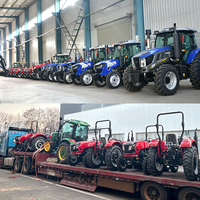 Tracteur agricole robuste 4x4 à transmission par engrenages, moteur diesel 120HP 140HP 160HP 180HP avec système hydraulique et boîte de vitesses pour travaux sur le terrain