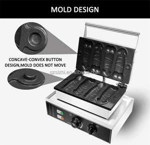 Machine à Snacks Électrique Commerciale Antiadhésive pour Hot-Dogs, Saucisses et Gaufres, 4 Pièces, Gaufrier en Forme de Pénis - Product Image 4