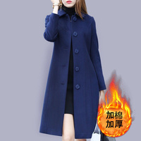 Manteau Mi-Long en Laine Slim Nouvelle Collection Automne Hiver pour Femme