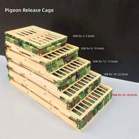 Cage à pigeons pliable CT, cage d'entraînement pour pigeons de course, cadre en bois, camouflage, panier de transport pour pigeons, tailles 40-80 cm