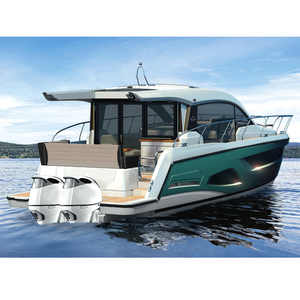 Nhà Máy Đóng Tàu Tùy Chỉnh Xây Dựng 44ft Cruiser Động Cơ Du Thuyền Với Chỗ Để Bán - Product Image 1