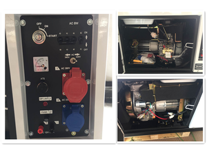 VLAIS 5kW/6kVA 220V/380V/50Hz Groupe électrogène diesel silencieux triphasé approuvé CE COC ISO Type portable à faible consommation de carburant - Product Image 5
