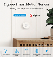 Sensor de Movimiento Inteligente PIR AVATTO ZMS16 Tuya Zigbee, Rango de Detección de 8 Metros, Ángulo Ajustable, Montaje Magnético, Compatible con Alexa y Google Home