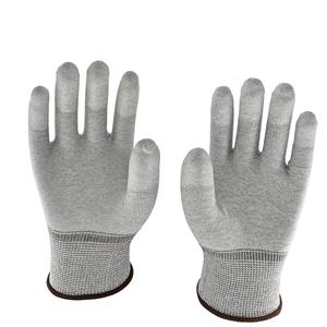 Guantes de mano antiestáticos antideslizantes Guantes de poliéster Esd para manejar Bordes de placa de circuito Cables Objetos afilados - Product Image 2