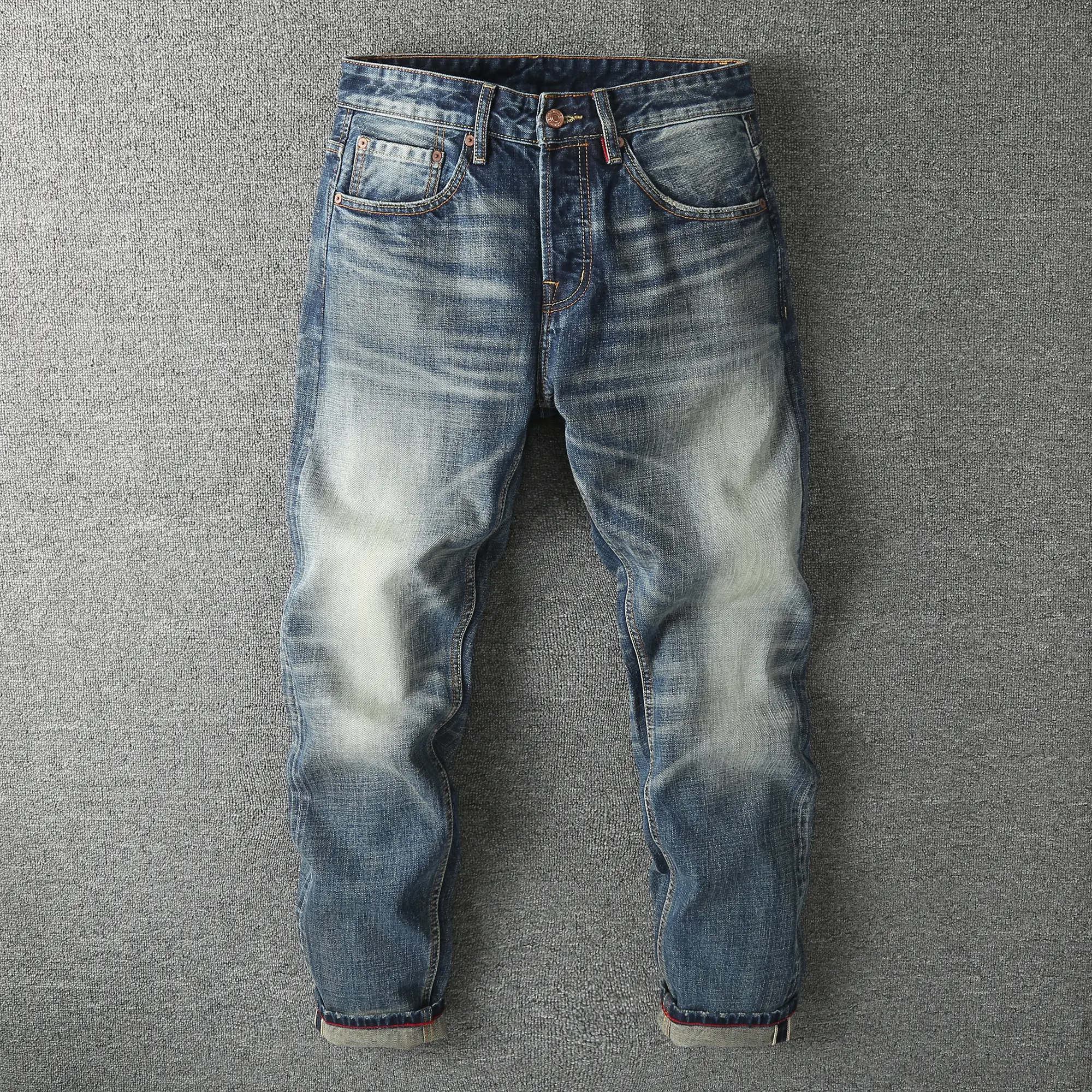 Custom Men Outfit Baggy Fit Blue Jeans Pants Designer New Release Original Fit Denim Jeans Polar Big Boys Skate Pants